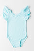 aqua-s-s-flutter-sleeve-leotard Mila & Rose at Sophia's Style-Aqua S/S Flutter Sleeve Leotard-6-12M-Flutter Leotard S/S-1